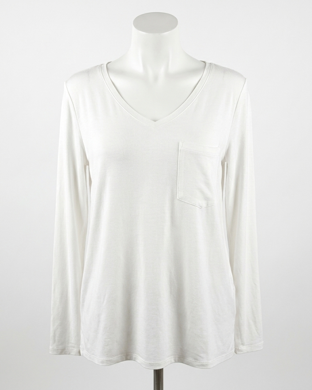 NEW GRACE AND LACE perfect pocket long sleeve tee in ivory